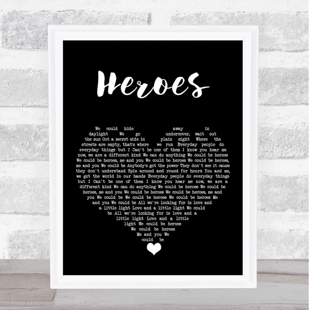 Alesso feat. Tove Lo Heroes Black Heart Song Lyric Art Print