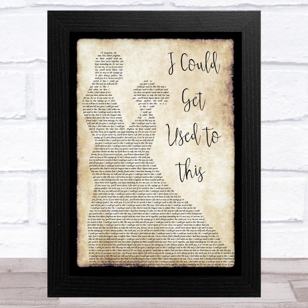 Becky Hill I Could Get Used To This Man Lady Dancing Song Lyric Art Print