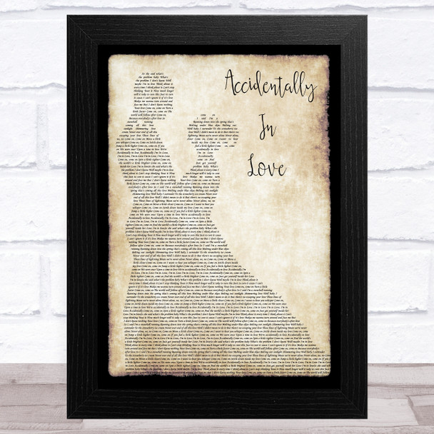 Counting Crows Accidentally In Love Man Lady Dancing Song Lyric Art Print