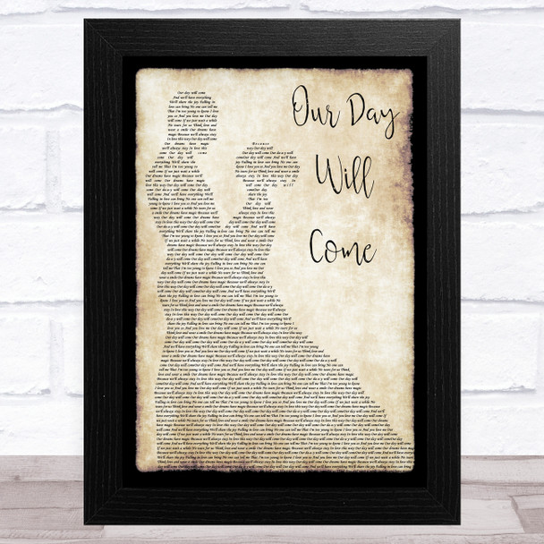 Amy Winehouse Our Day Will Come Man Lady Dancing Song Lyric Art Print