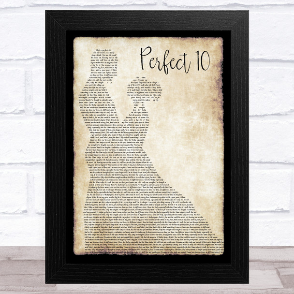 The Beautiful South Perfect 10 Man Lady Dancing Song Lyric Art Print