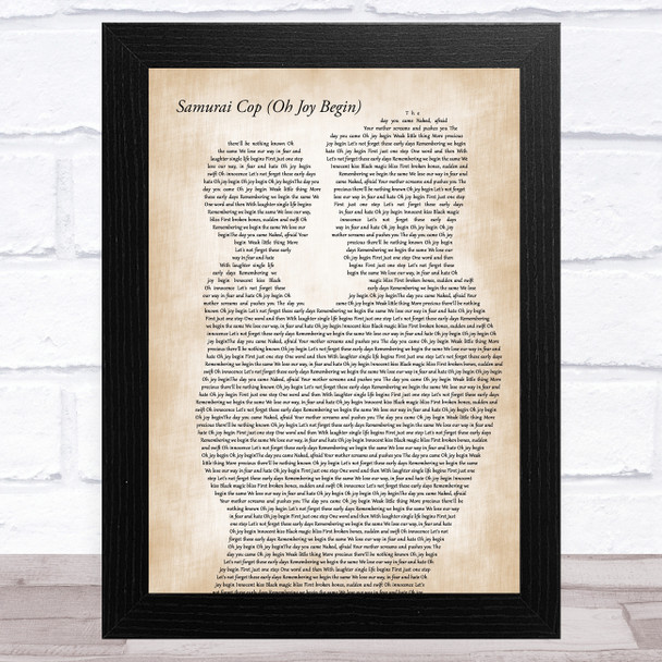 Dave Matthews Band Samurai Cop (Oh Joy Begin) Father & Child Song Lyric Art Print