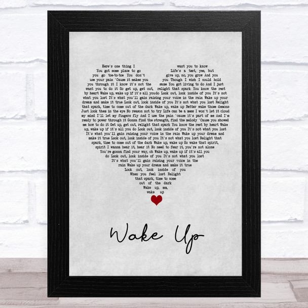 Julie and the Phantoms Cast Wake Up Grey Heart Song Lyric Art Print