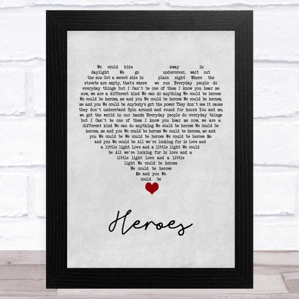 Alesso feat. Tove Lo Heroes Grey Heart Song Lyric Art Print