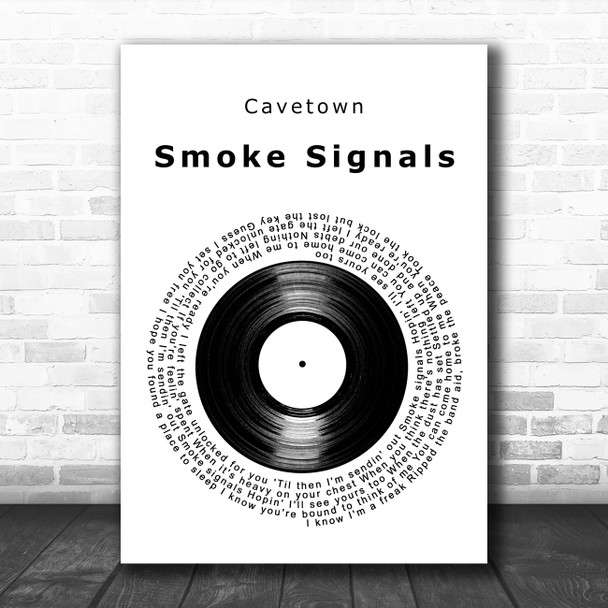 Cavetown Smoke Signals Vinyl Record Song Lyric Art Print