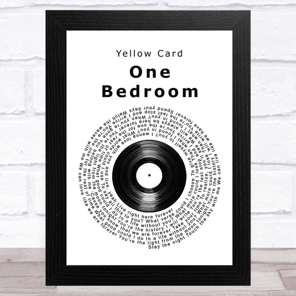 Yellowcard One Bedroom Vinyl Record Song Lyric Art Print