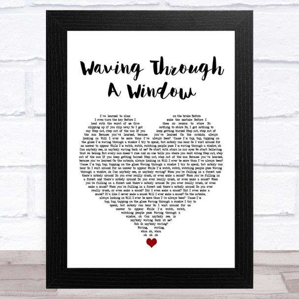 Dear Evan Hansen Owl City Waving Through A Window White Heart Song Lyric Art Print