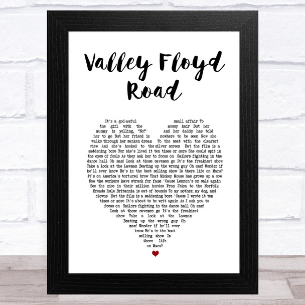 Charlton Athletic Football Club Valley Floyd Road White Heart Song Lyric Art Print