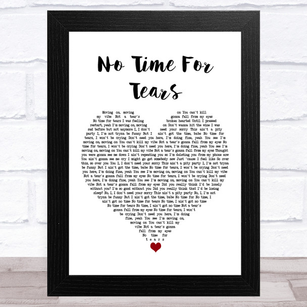 Nathan Dawe & Little Mix No Time For Tears White Heart Song Lyric Art Print Nathan Dawe & Little Mix No Time For Tears White Heart Song Lyric Art Print