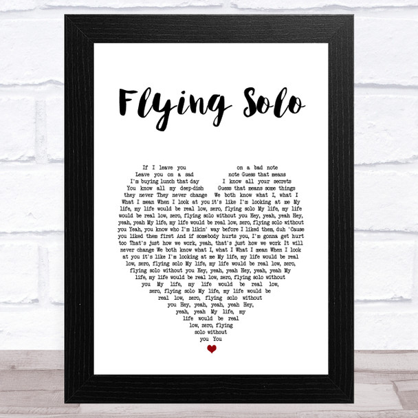 Julie and the Phantoms Cast Flying Solo White Heart Song Lyric Art Print