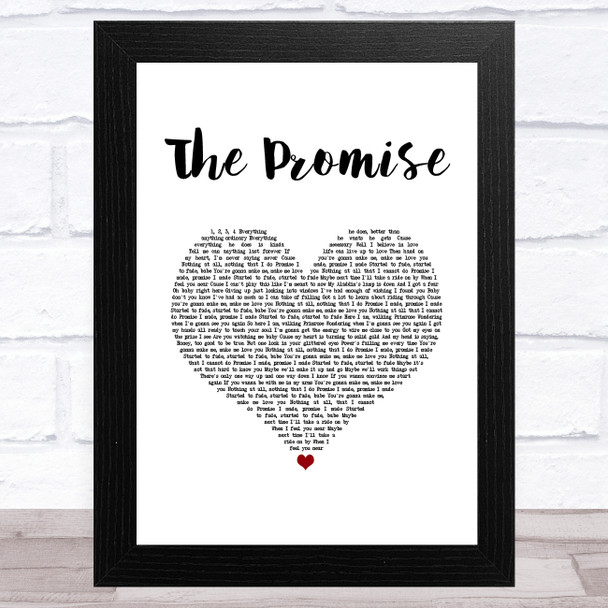 Girls Aloud The Promise White Heart Song Lyric Art Print