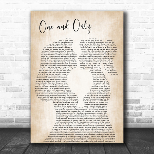 Adele One and Only Lesbian Women Gay Brides Couple Wedding Decorative Wall Art Gift Song Lyric Print
