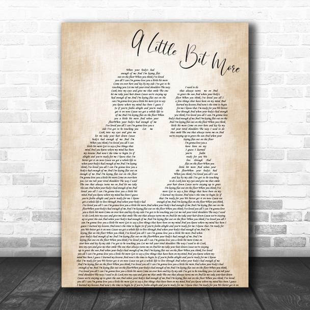 Dr. Hook A Little Bit More Man Lady Bride Groom Wedding Decorative Gift Song Lyric Print