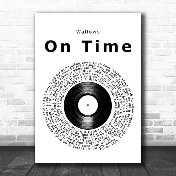 Wallows On Time Vinyl Record Decorative Wall Art Gift Song Lyric Print