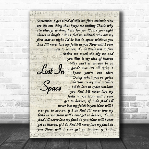 Lighthouse Family Lost In Space Vintage Script Song Lyric Music Wall Art Print Lighthouse Family Lost In Space Vintage Script Song Lyric Music Wall Art Print