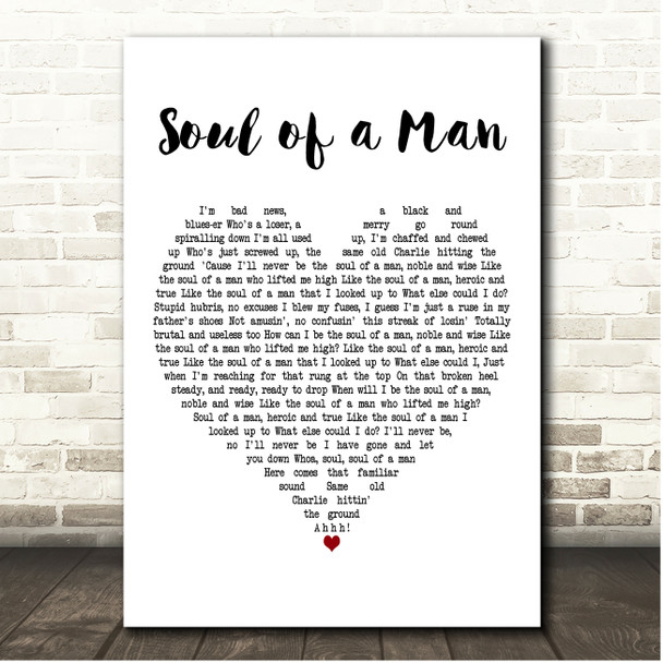 Original Broadway Cast of Kinky Boots Soul of a Man White Heart Song Lyric Print