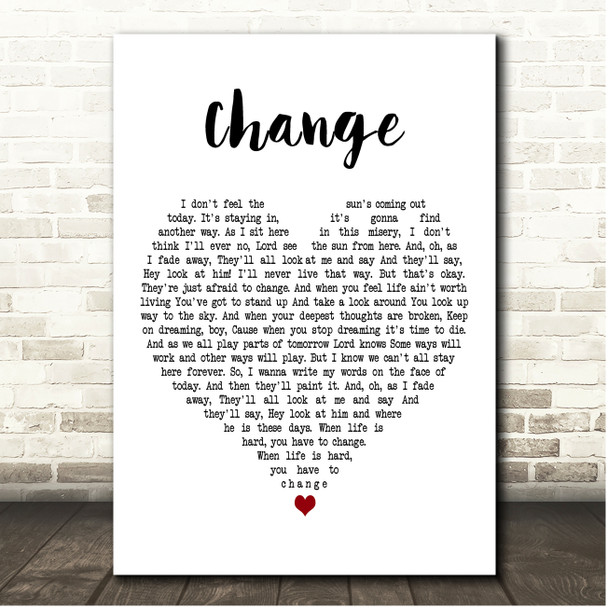 Blind Melon Change White Heart Song Lyric Print