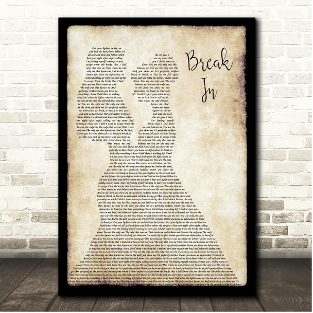 Halestorm Break In Lesbian Women Dancing Song Lyric Print