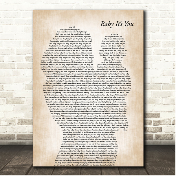 London Grammar Baby Its You Mother & Baby Song Lyric Print