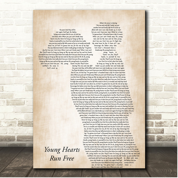 Candi Staton Young Hearts Run Free Mother & Child Song Lyric Print
