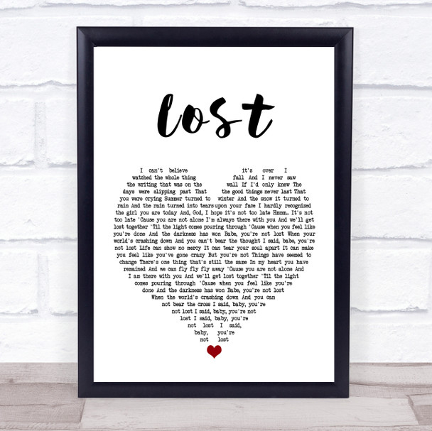 Michael Buble Lost Heart Song Lyric Music Wall Art Print