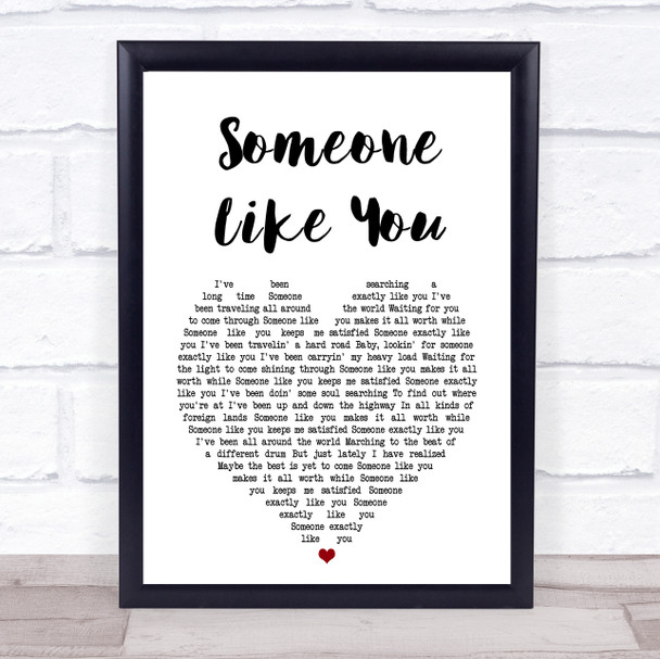 Van Morrison Someone Like You Heart Song Lyric Music Wall Art Print