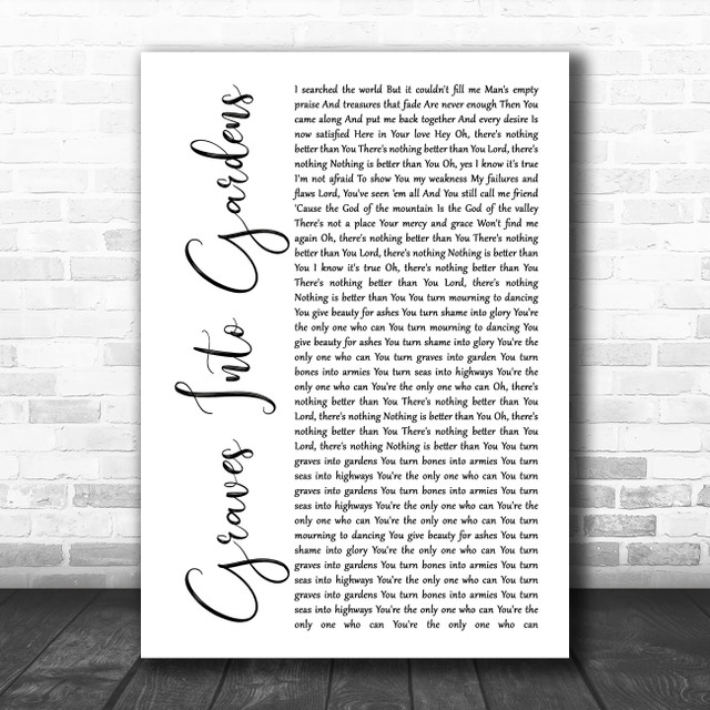 Elevation Worship feat. Brandon Lake Graves Into Gardens Rustic Script