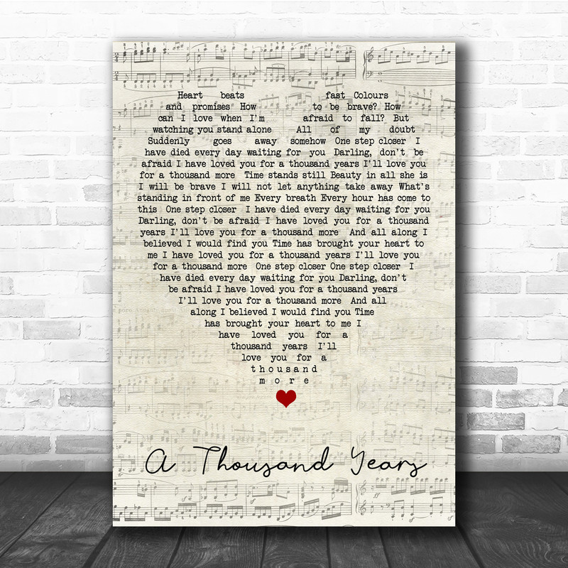 a thousand years meaning of song