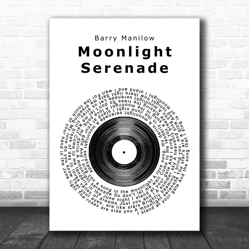 barry manilow moonlight serenade vinyl record song lyric
