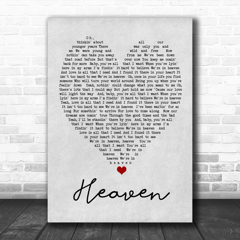 heaven by bryan adams song lyrics