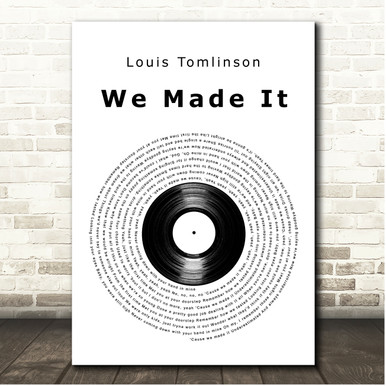 Louis Tomlinson Perfect Now Vinyl Record Song Lyric Music Art