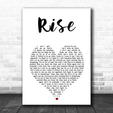 Katy Perry Roar White Heart Song Lyric Quote Music Print - Song Lyric  Designs