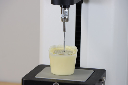 Mesh Probe quantifies the consistency of products such as mayonnaise and yogurt.