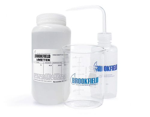 The viscosity calibration kit provides all the necessary items to verify the calibration of your Viscometer or Rheometer.