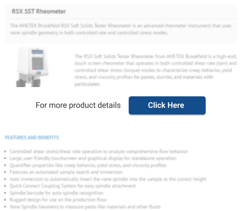 Ametek Brookfield RSX SST Rheometer