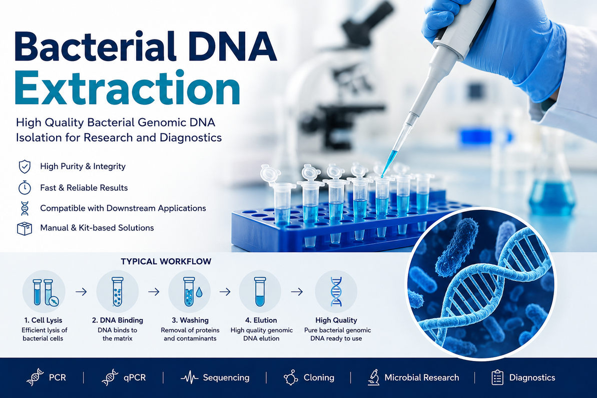 Bacterial DNA Extraction Kit | Bacterial Genomic DNA Extraction & DNA Isolation from Bacteria