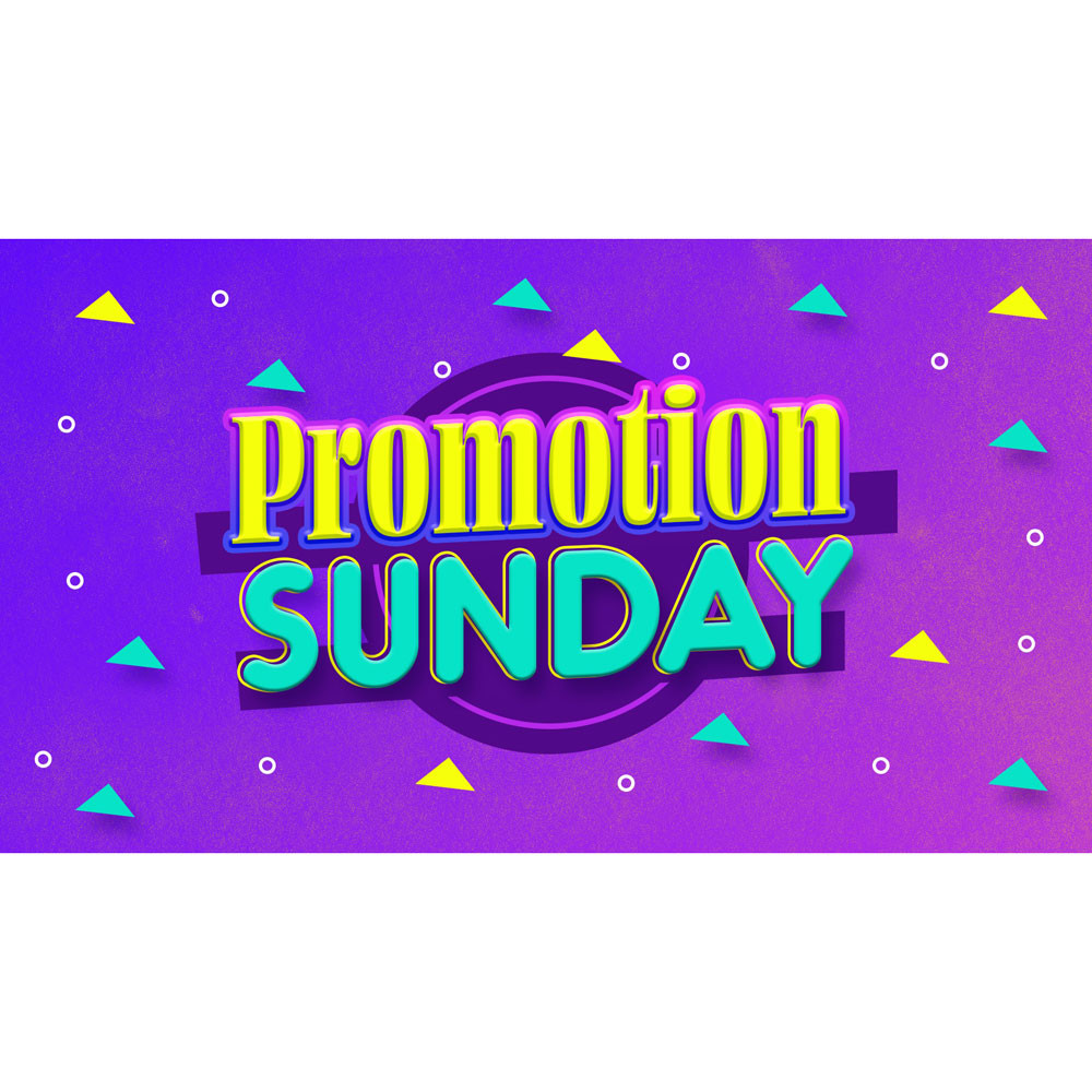 Promotional Sunday - Title Graphics - Kids Ministry Media