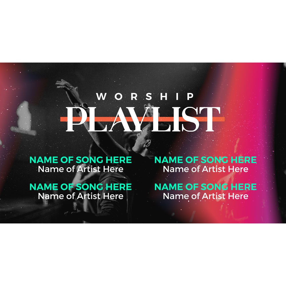 Worship Playlist - Title Graphics - Church Media - 70010183