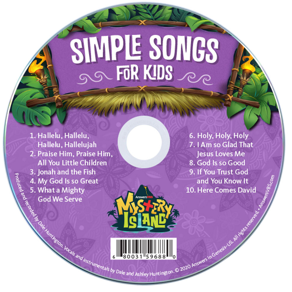 Simple Songs for Kids CD - Mystery Island VBS 2020 by Answers