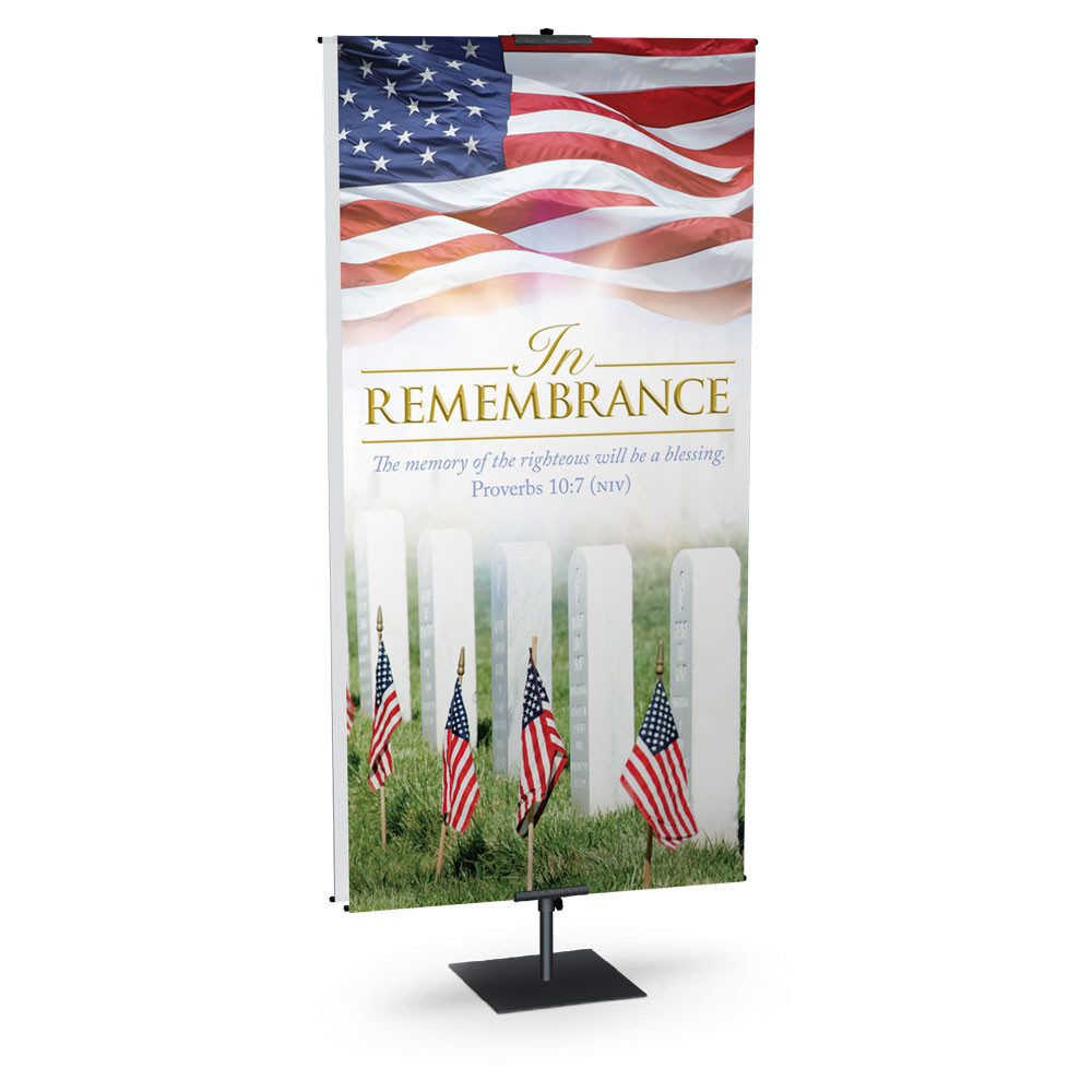 Church Banner - Patriotic - In Remembrance