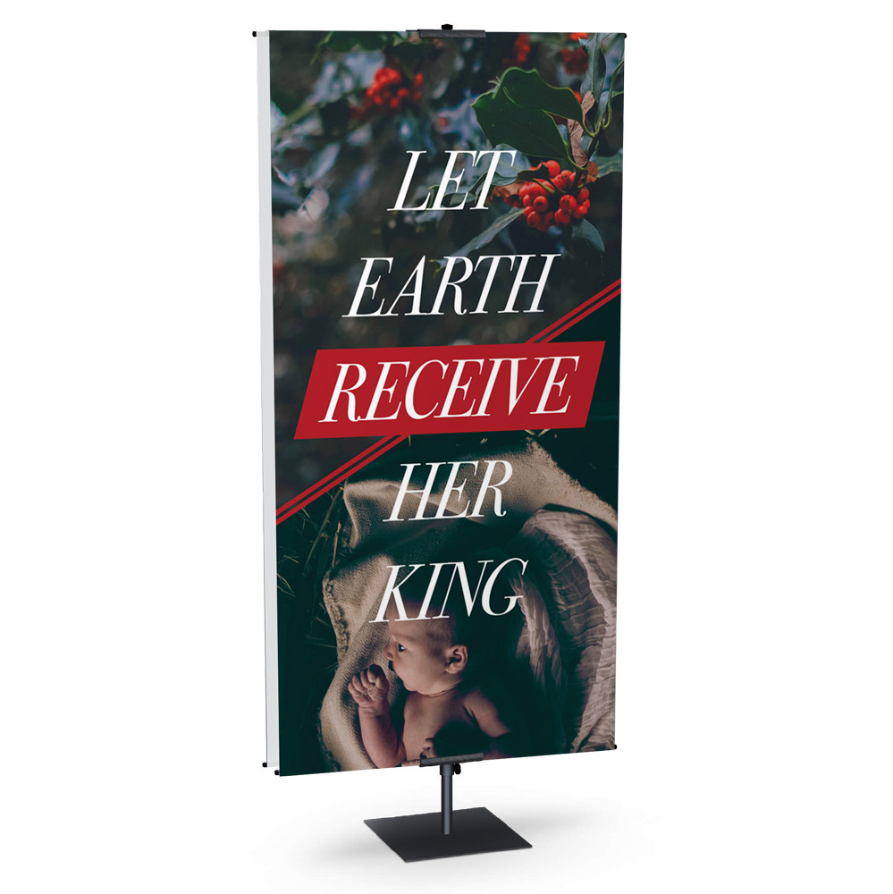 Church Banner - Christmas - Let Earth Receive