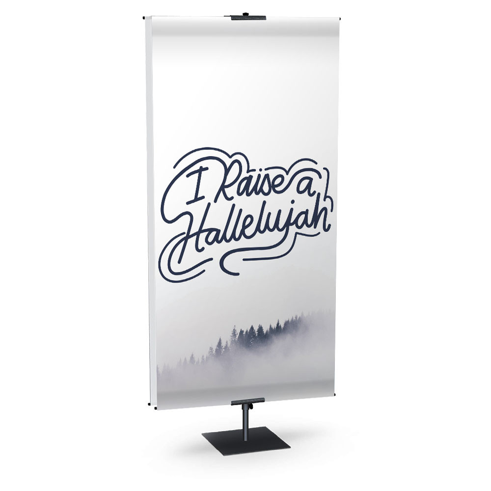 Church Banner - Messages of Hope - I Raise A Hallelujah