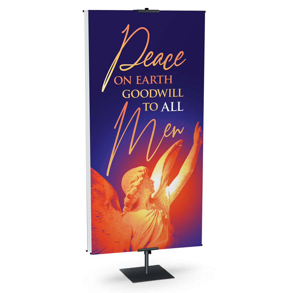 Church Banner - Candlelight Glory Series - Peace on Earth