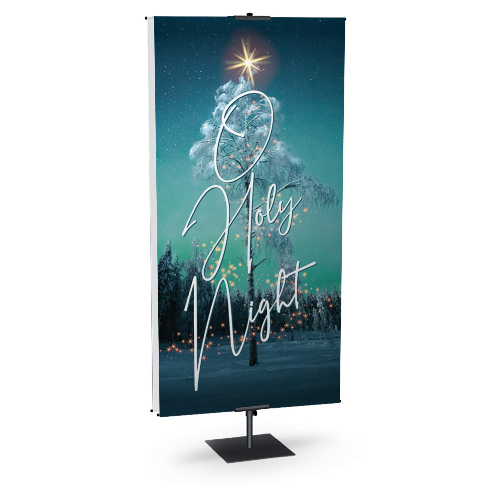 Church Banner - Bright Holy Night - O Holy Night