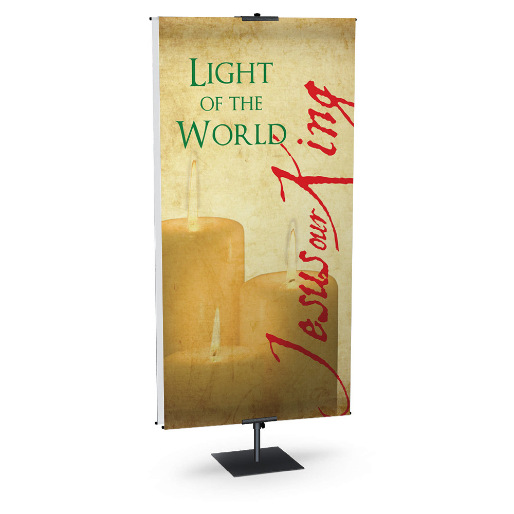 Church Banner - Christmas - Light Of The World - B21074