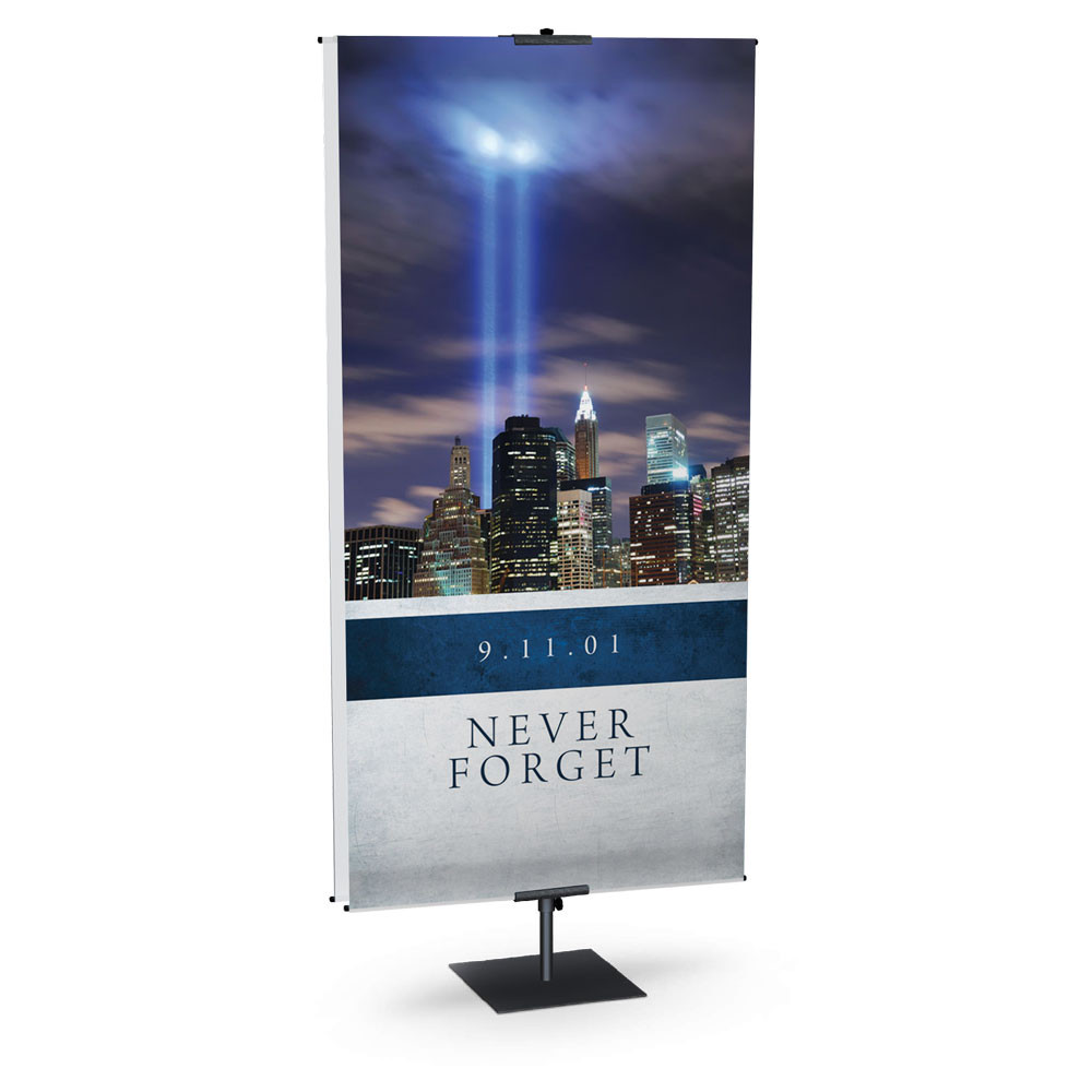 Church Banner - Patriotic - Never Forget - B64404