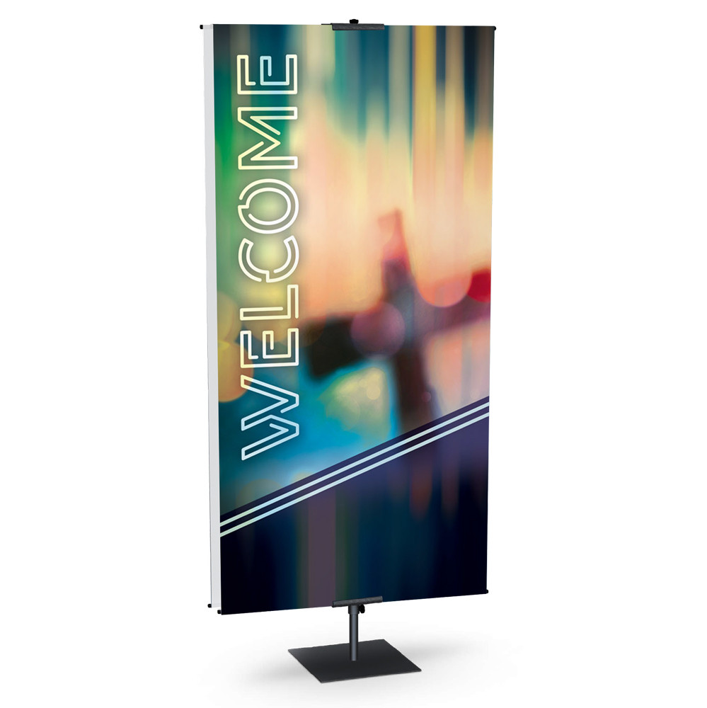 Church Banner - Praise and Worship - Glory Series - Welcome