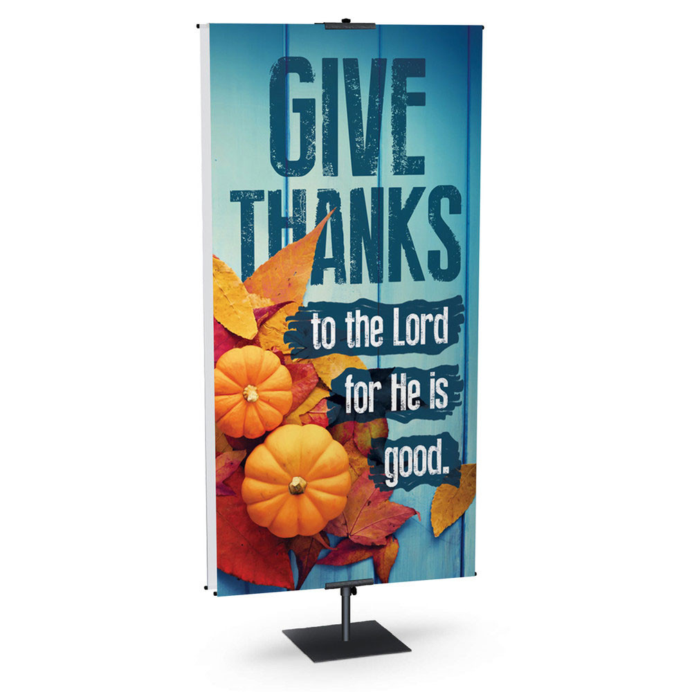 Church Banner - Fall & Thanksgiving - Give Thanks - B90201