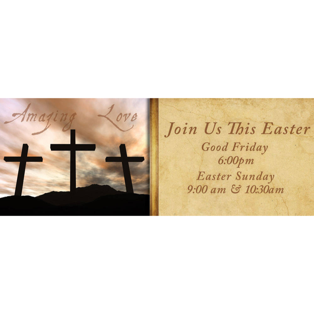 Customizable Outdoor Vinyl Banner - Join us this Easter - B20263H