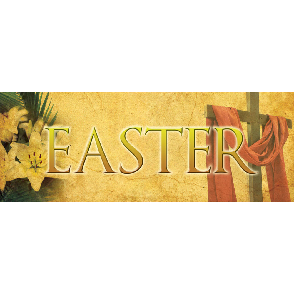 Customizable Outdoor Vinyl Banner - Easter - B30006H